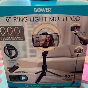 Bower 6” Ring Light Multipod
